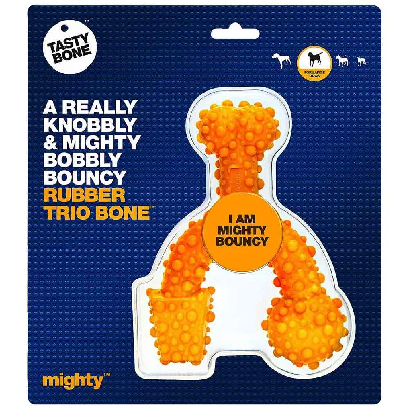 Tastybone Mighty Rubber Trio Bone Dog Toy