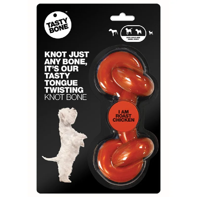 Tastybone Roast Chicken Flavoured Knotted Nylon Bone Dog Toy