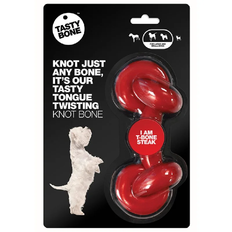 Tastybone T-Bone Flavoured Knotted Nylon Bone Dog Toy