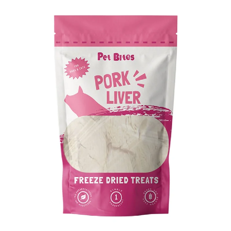 Pet Bites 100% Freeze Dried Pork Liver 50g