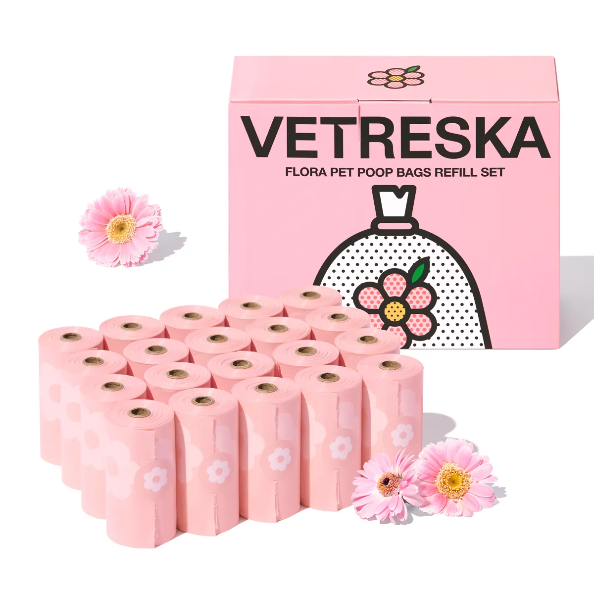 Vetreska - Flora Pet Poop Bags (20 rolls)