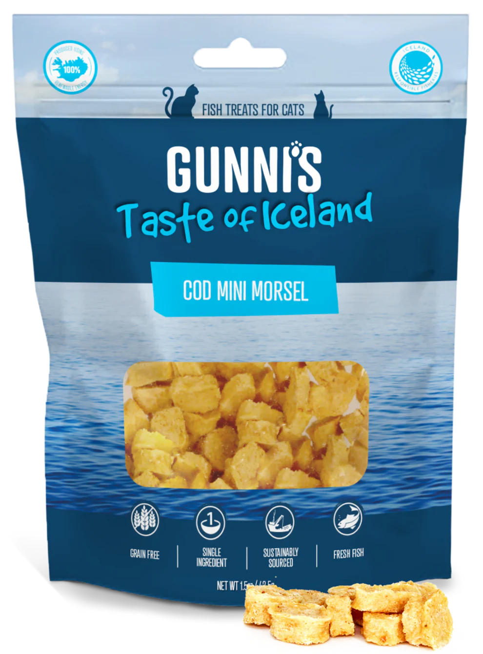 Gunni's Cod Mini Morsels Cat Treats (1.5 oz)