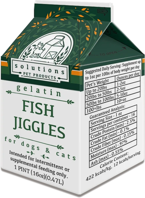 Solutions Pet Products Fish Jiggles Supplement