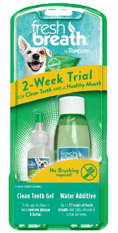 Tropiclean Fresh Breath Dental Trial Kit - Oral Gel + Water Additive