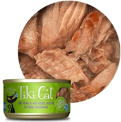 Tiki Cat Luau Cat Food (Wet) - Papeekeo Luau Ahi Tuna & Mackeral