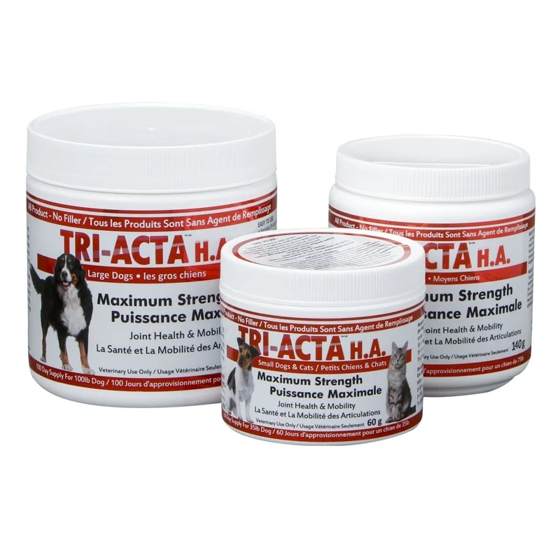 TRI-ACTA with Hyaluronic Acid Maximum Strength Joint Support for Dogs and Cats