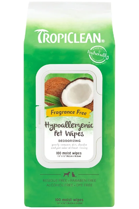 Tropiclean Deodorizing Bath Wipes