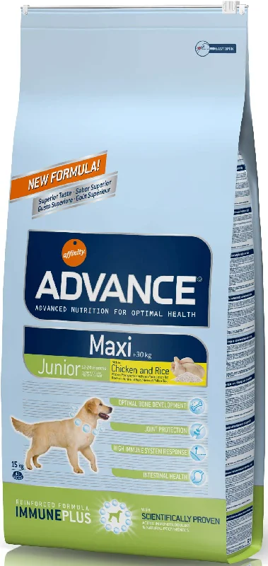 ADVANCE JUNIOR Maxi, Pui şi orez, 14kg