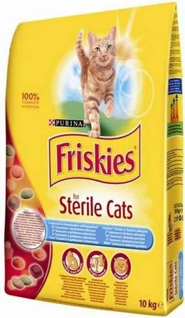 FRISKIES Hrană uscată pentru pisici STERILIZATE, cu Somon şi Legume